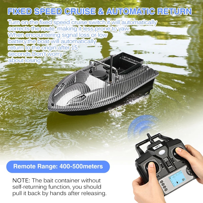 C118 GPS RC Bait Boat 500M Lon - огляд і ціна Fishing Boat Gps