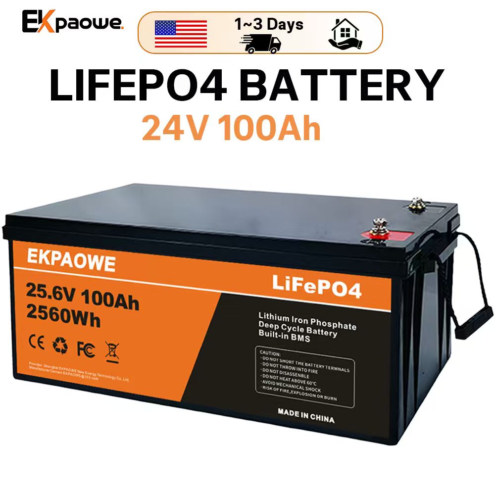 EKPAOWE 24V 25.6V 100AH LiFePO - огляд і ціна Fishing Boat Trolling Motor